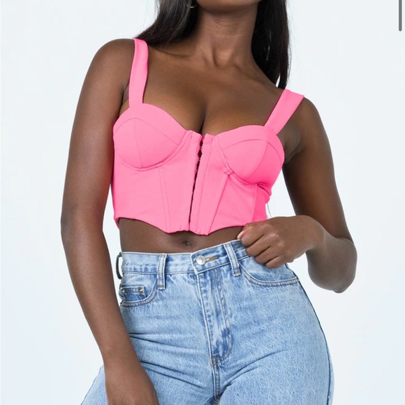 Princess Polly Tops - Princess Polly Pink Torin Top Size Zero (0)